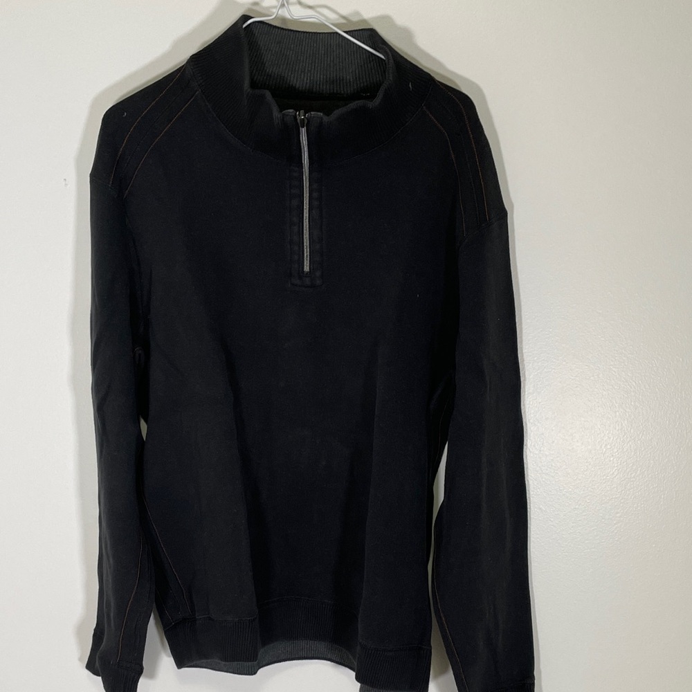 3 Tommy Bahama Men's Zip Up Sweaters - Black, Purple, Light Blue - Picture 7 of 11